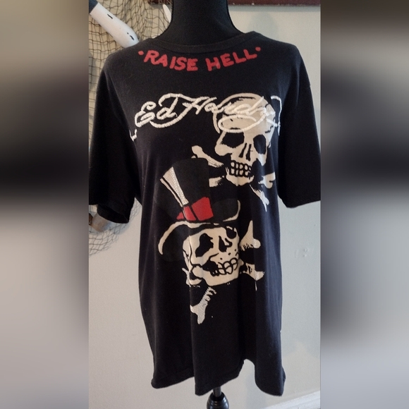 Ed Hardy Other - Ed Hardy Raise Hell Graphic T Shirt Vintage